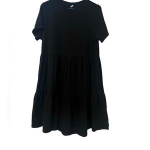 Black midi dress